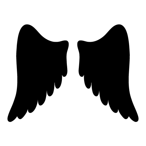 free angel wings with halo clip art - photo #15