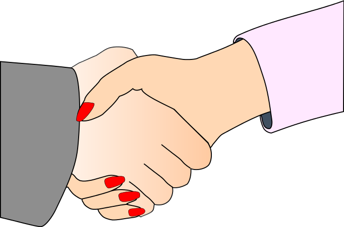 office clipart handshake - photo #1