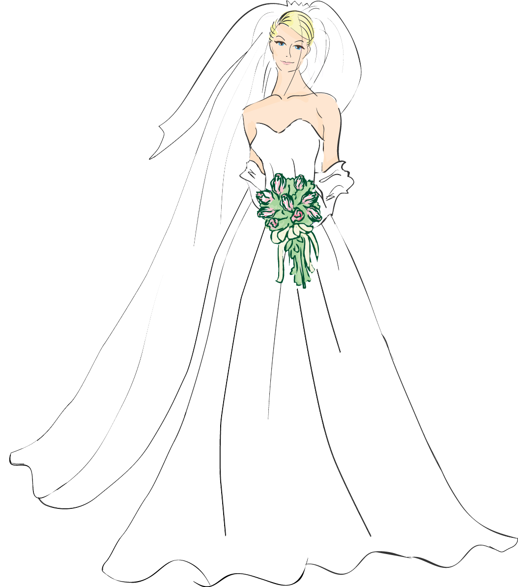 free wedding gown clipart - photo #48