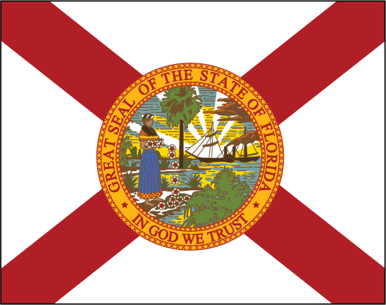 Florida free state flag clipart image 27363