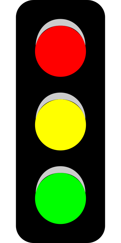 Stop light traffic light printable clipart image #27130