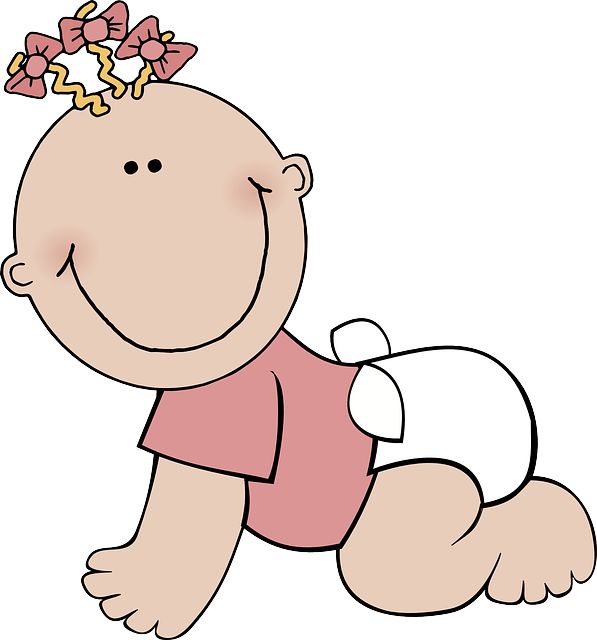 free clipart of baby in diaper - photo #5