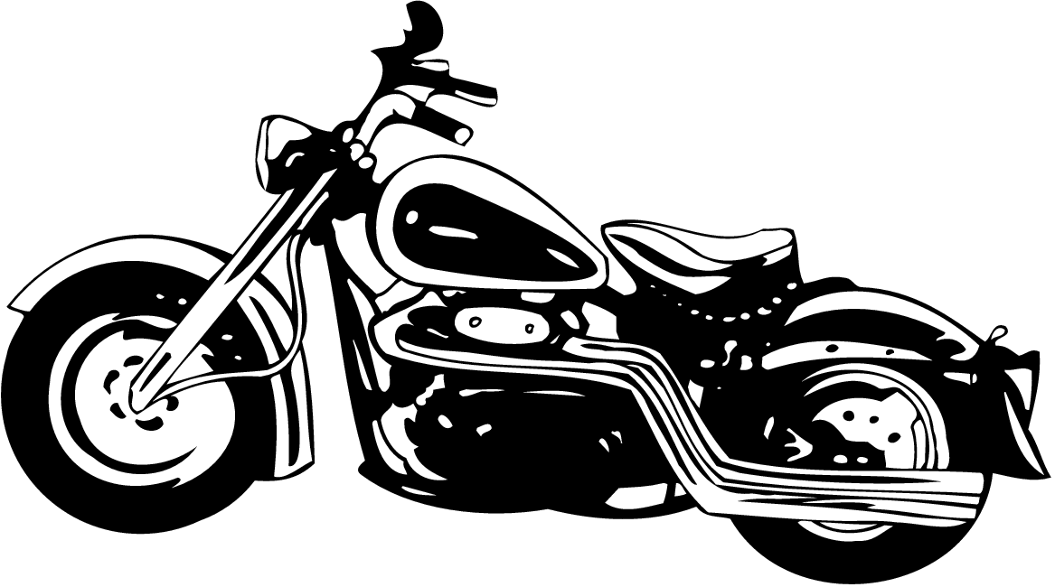 Vectored Harley Davidson Motorcycle Clipart Image 27525