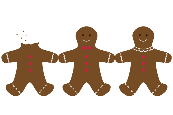 christmas gingerbread man clipart - photo #44