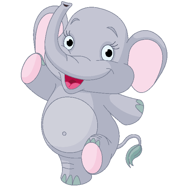 free cute elephant clipart - photo #24