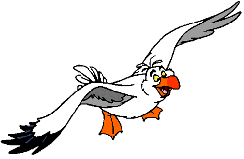 free clip art seagull cartoon - photo #29