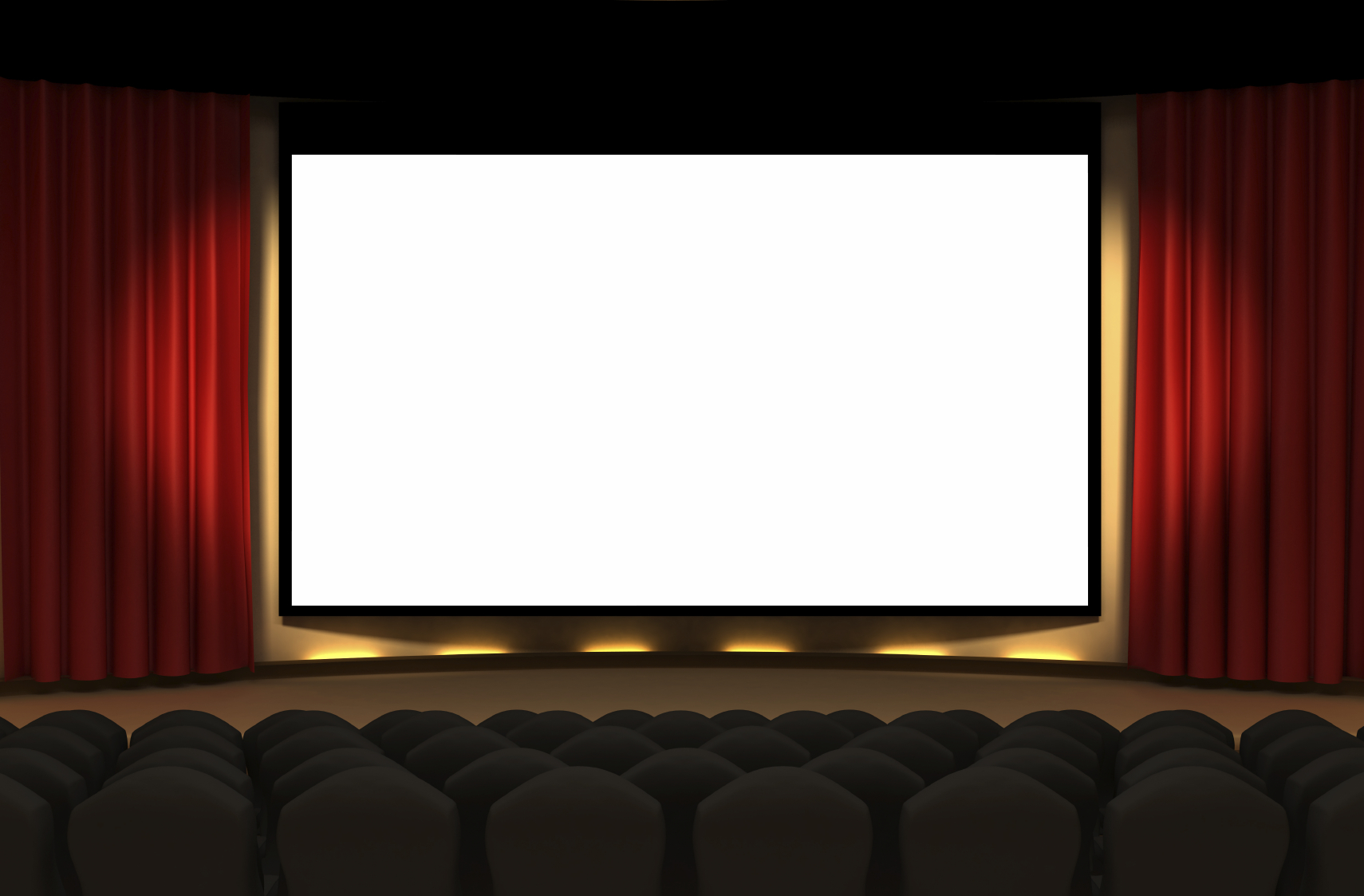 Movie theater screen clipart image #30954
