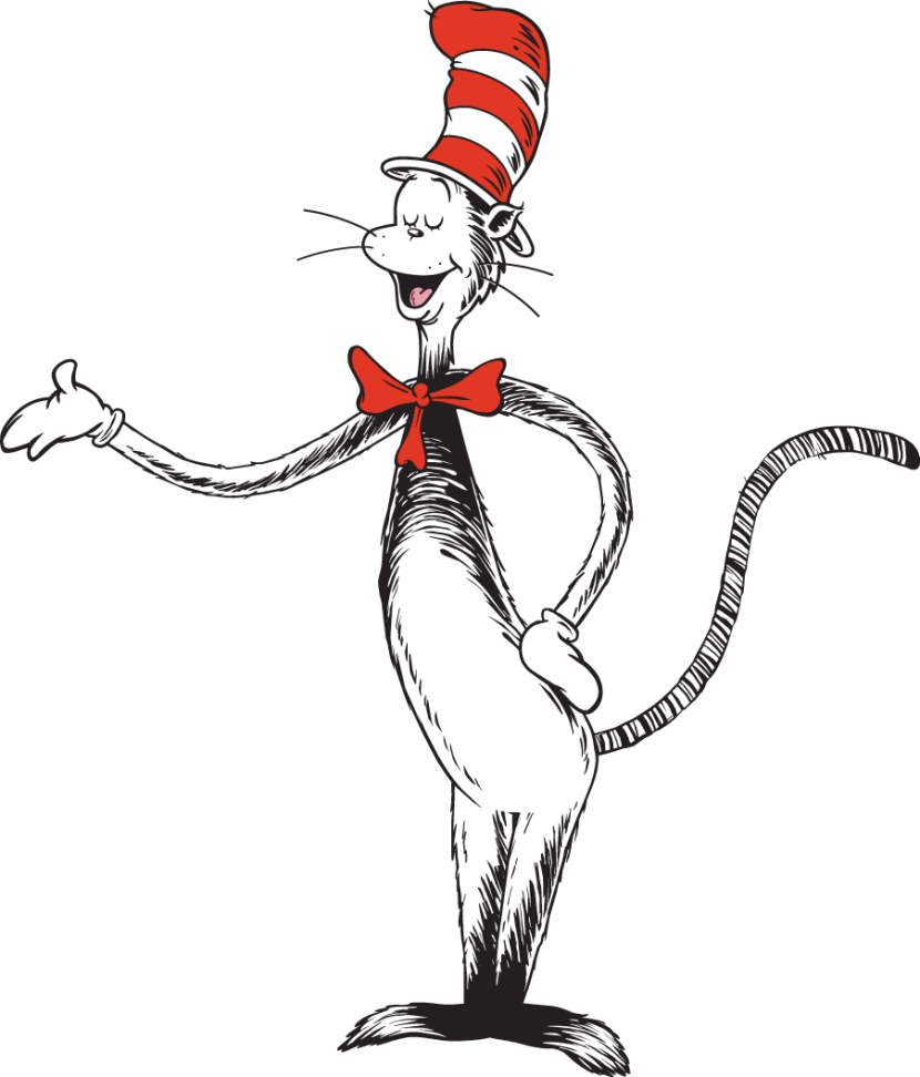 free clip art cat in the hat - photo #8