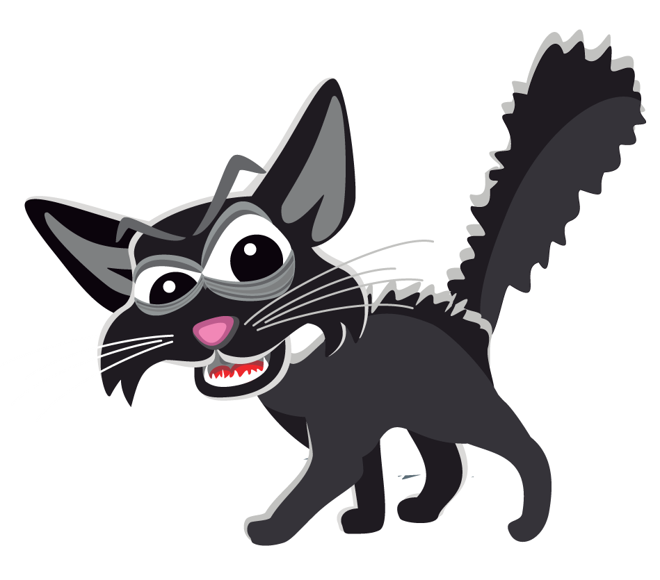 free clipart scared cat - photo #10