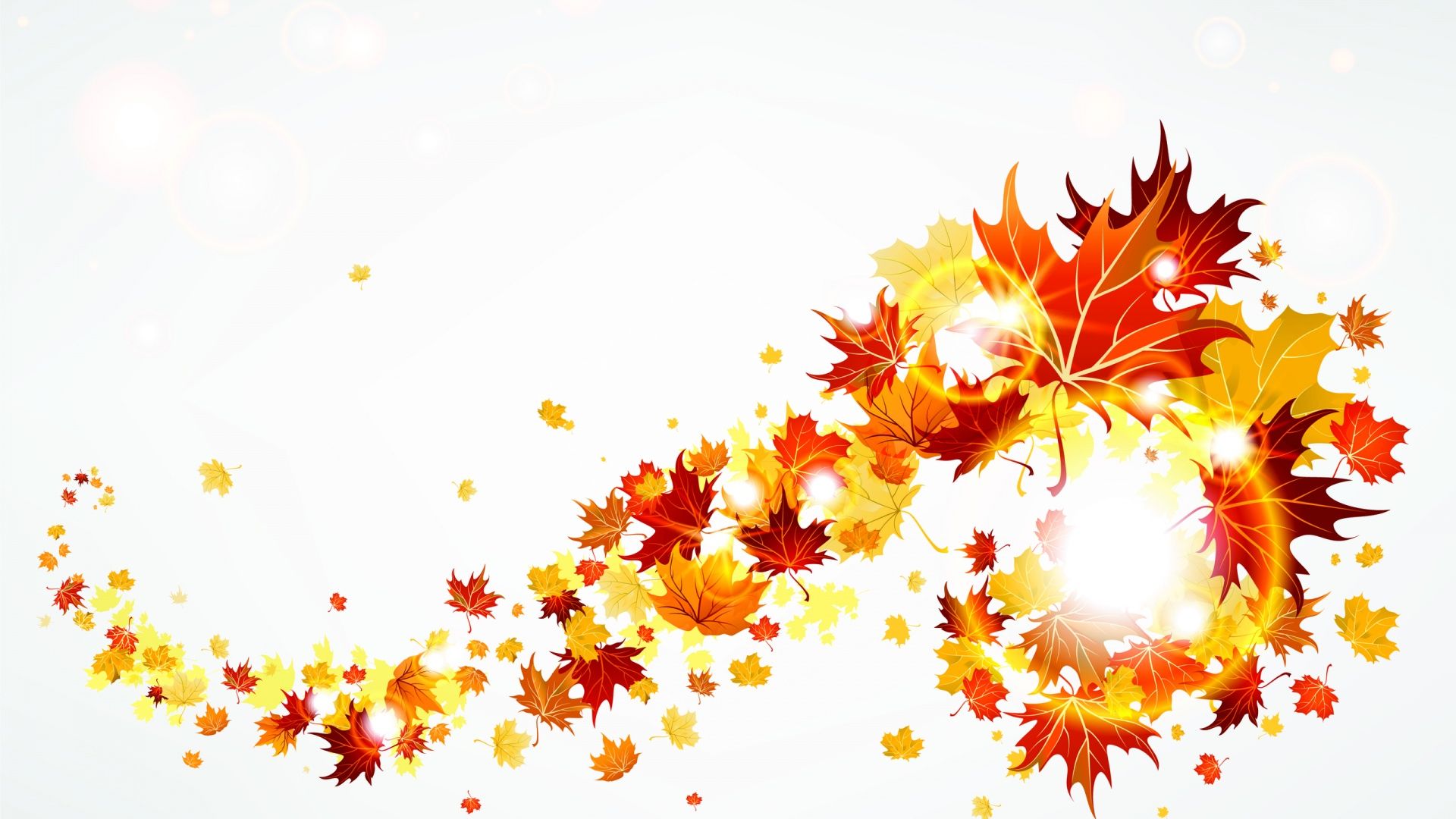 free autumn leaf border clip art - photo #17