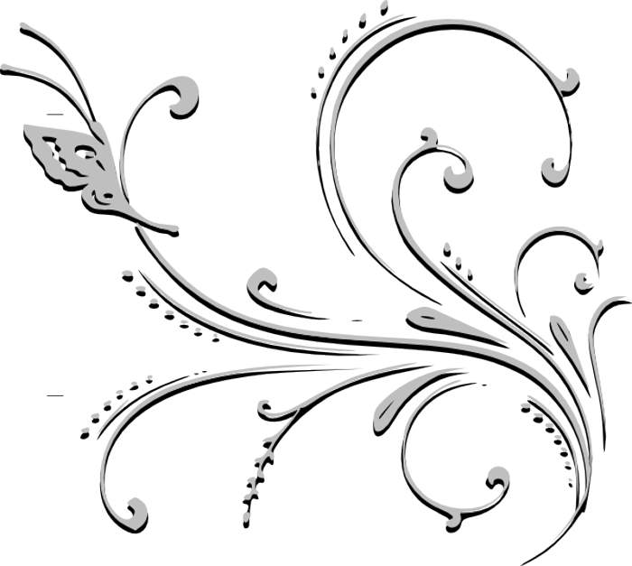 Flower Black and White Clipart - Images, Illustrations, Photos