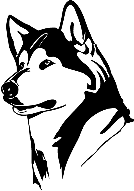 Husky face logo danasogab top clip art image #35661