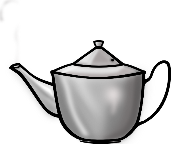 Victorian tea pot illustration vintage teapot clipart black and image 35767