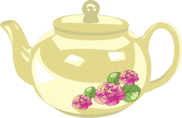 Victorian Tea Pot Illustration Vintage Teapot Clipart Black And Image