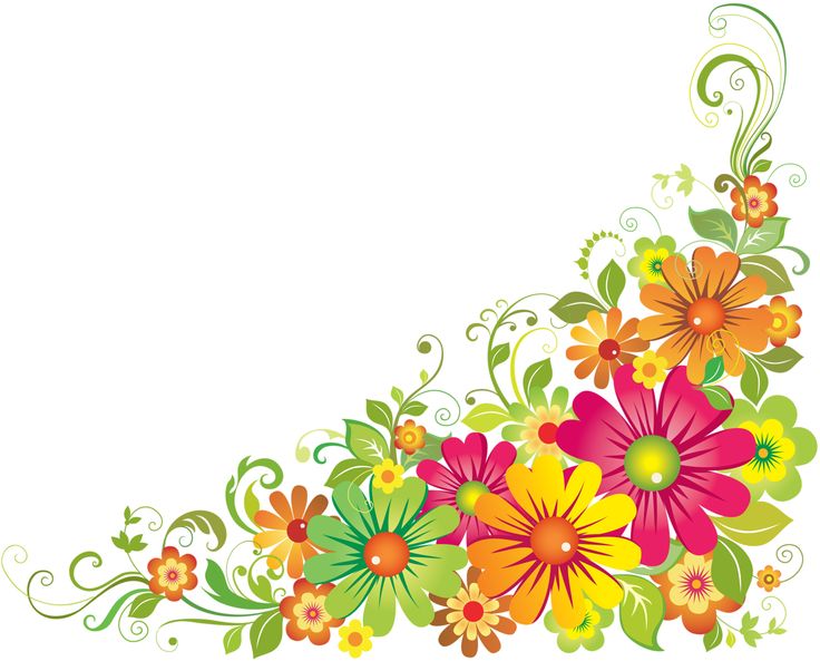 clipart spring flowers border - photo #30