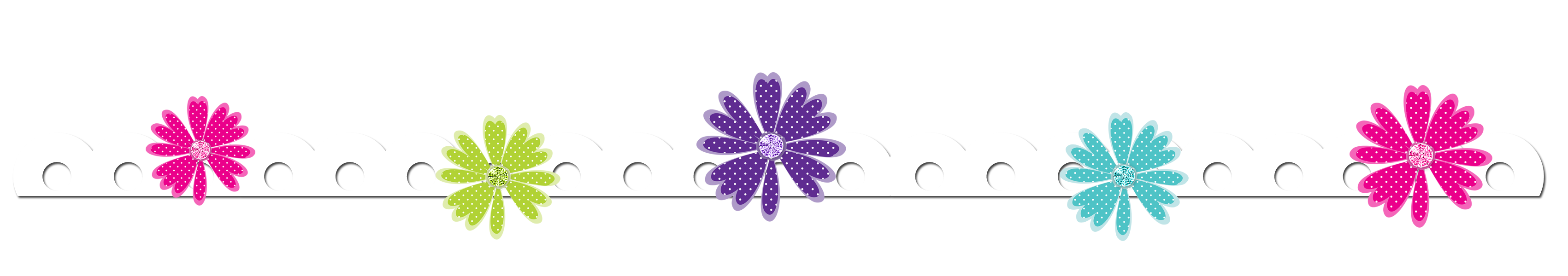 free purple flower border clip art - photo #39