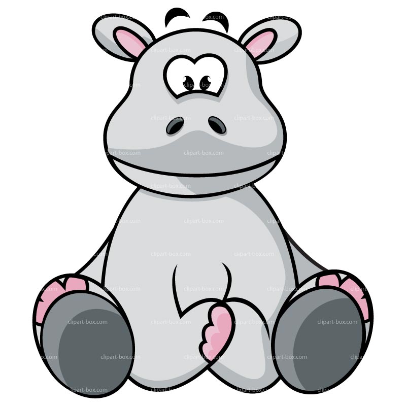 baby hippo clipart - photo #3