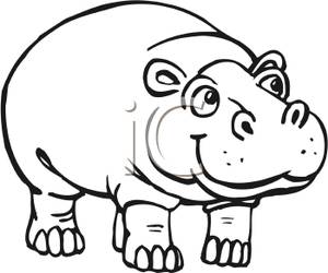 Hippo Clip Art Black And White Free Clipart Images Image 37225 Looking for more do you prioritise like a hippo. clipartsign com