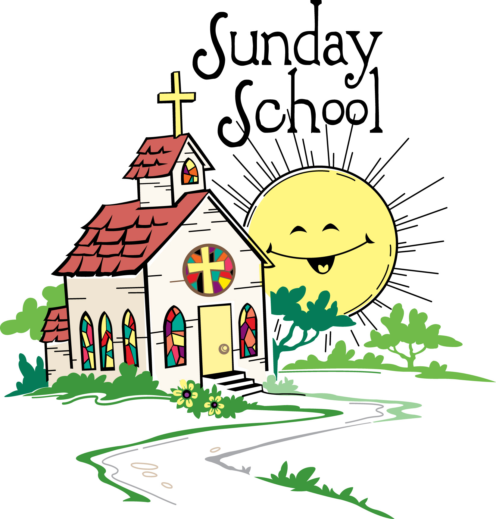 free sunday school clipart black and white - photo #8