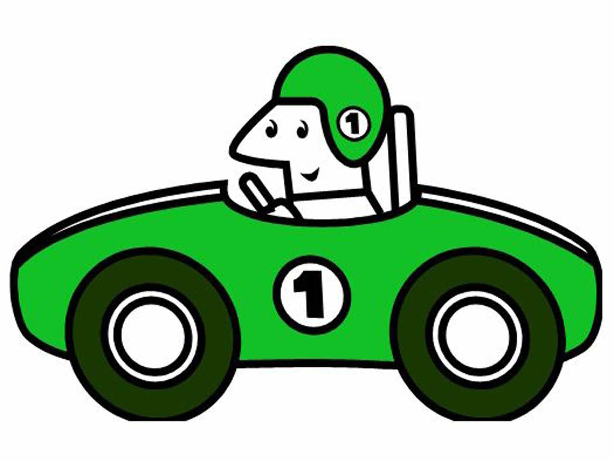 free cartoon race car clipart - photo #18