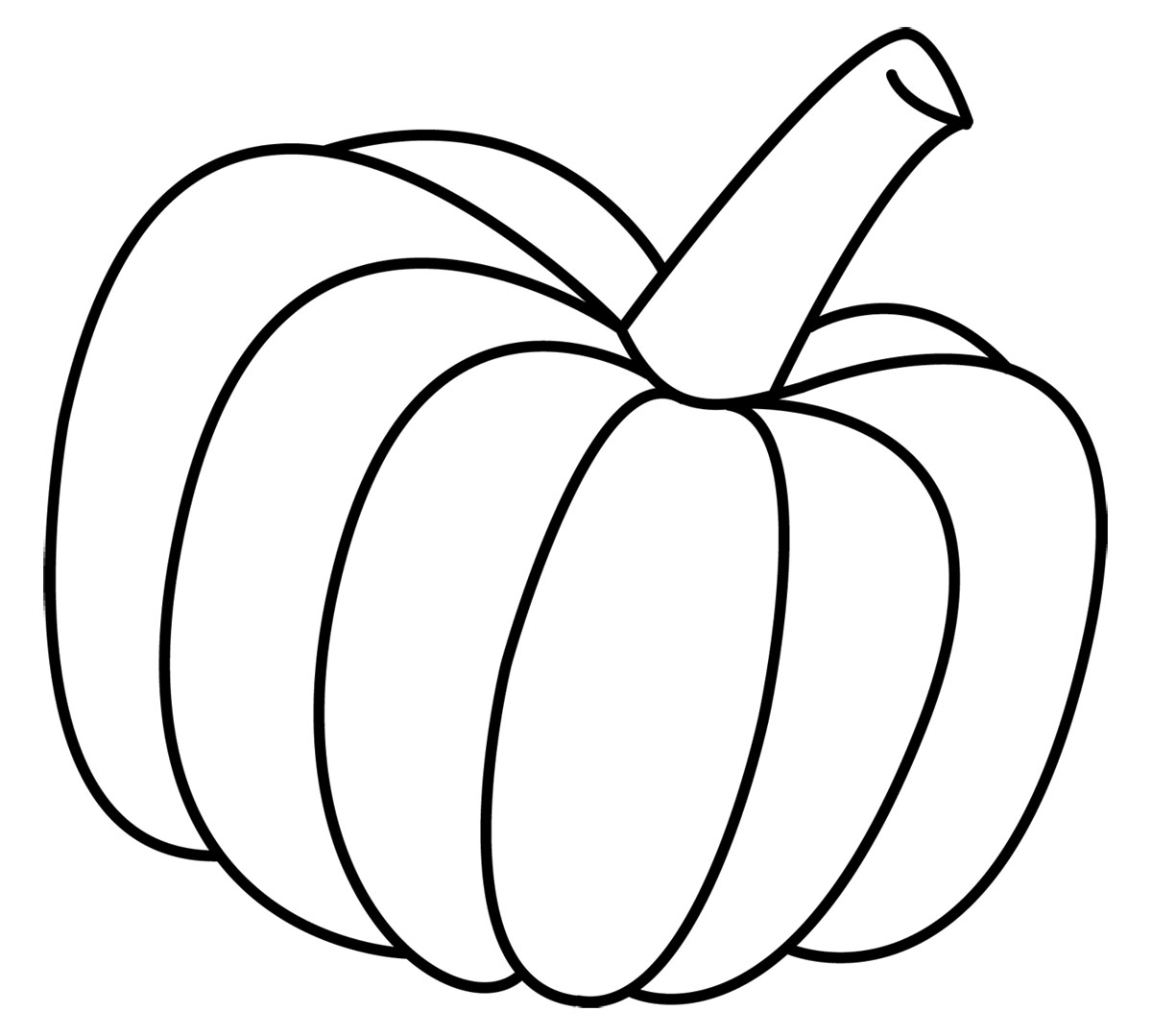 Black and white halloween pumpkin clipart