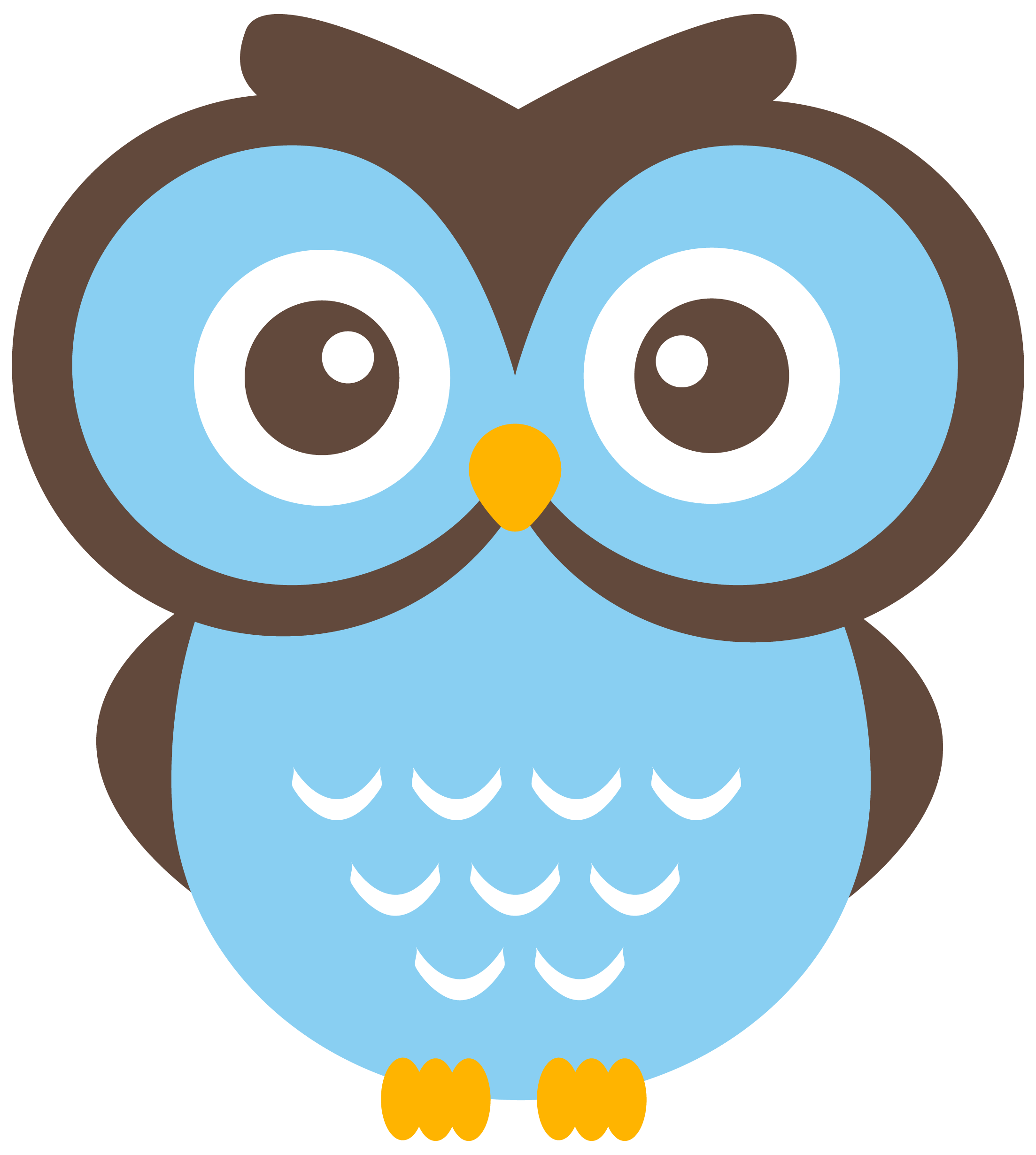 Clipart images of an owl clipart