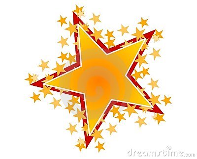 Gold red star clip art royalty free stock photography image 7