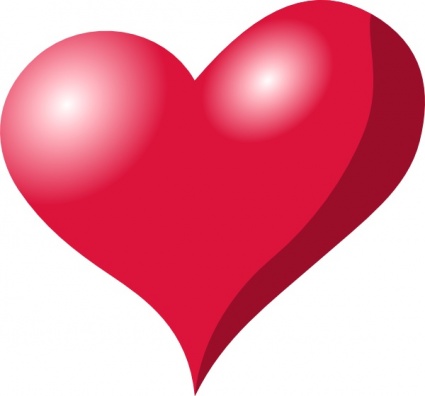 Small red heart clipart clipart