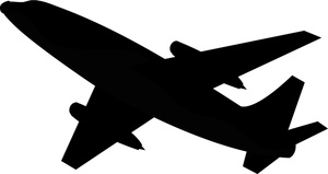 Airplane clipart image travel icon airplane silhouette