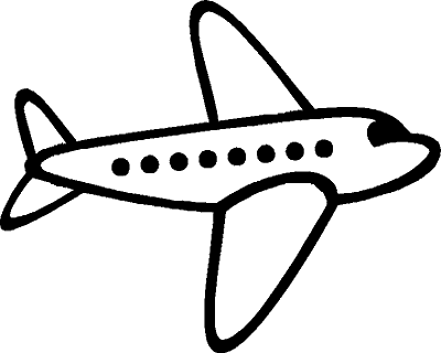 Airplane clipart the simple silhouette would be great for using