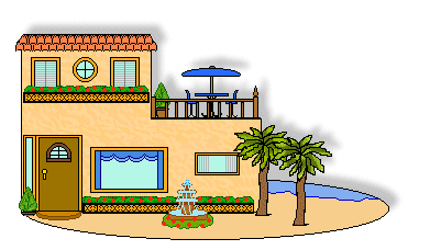 Beach house clip art