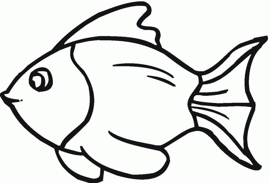 Clipart black and white fish clipart