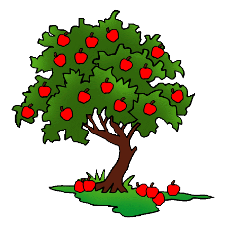 Green apple tree clipart clipart