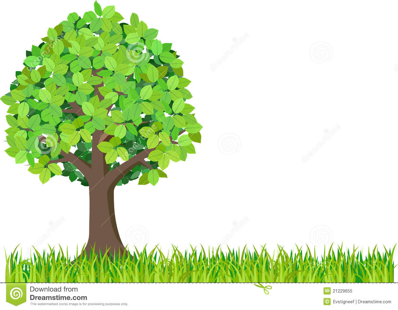 Green isolated tree clipart stock photography image 2