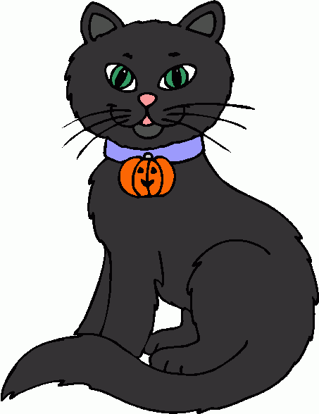 Halloween cat clip art