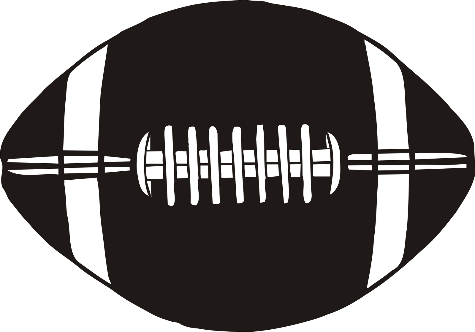 Image of a football clipart