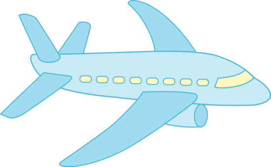Little blue airplane free clip art