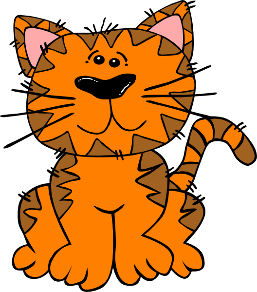 Orange cat clip art clipart