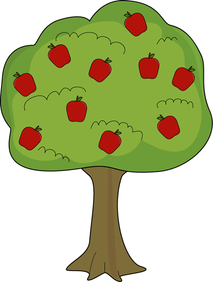 Red apple tree clip art red apple tree image