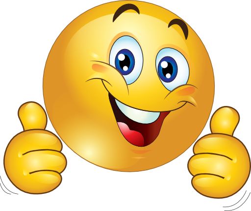 Smiley face clip art thumbs up free clipart