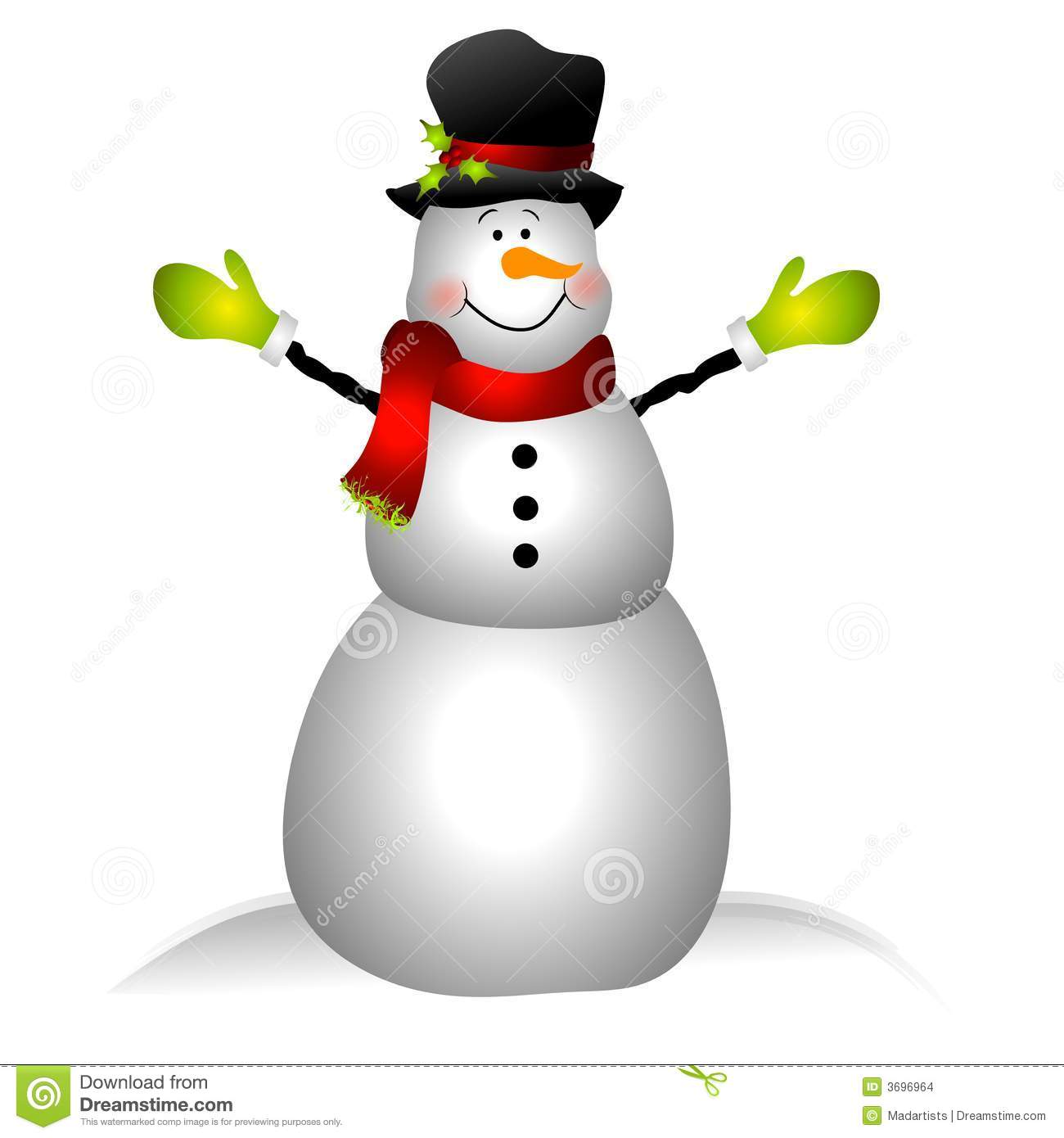 Smiling snowman clip art stock photos images 