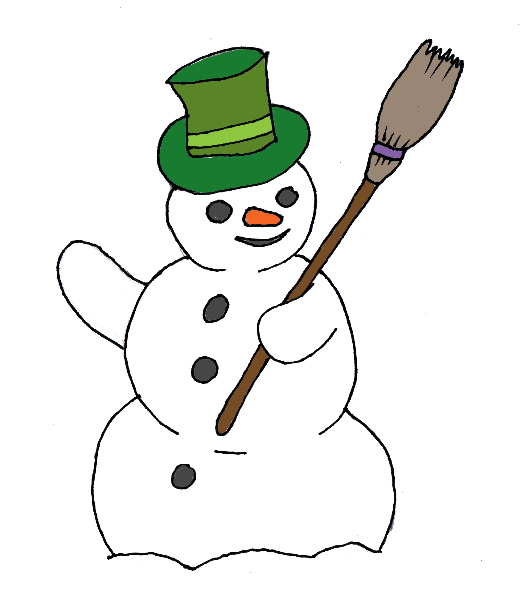 Snowman christmas clip art 