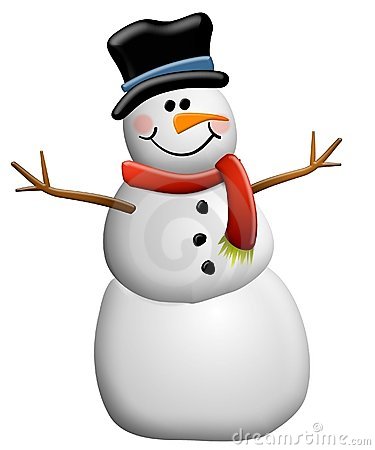 Snowman clip art banners and borders royalty free stock photo