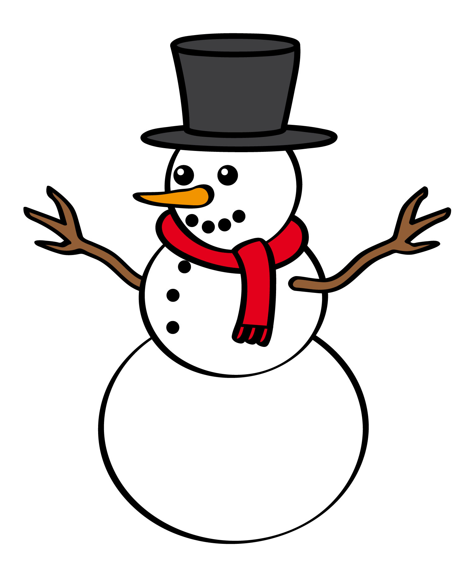 Snowman clip art holidays