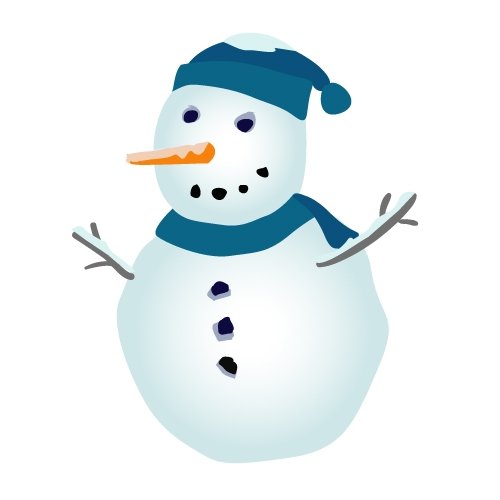 Snowman snow man clipart