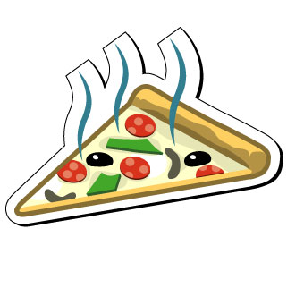 Clipart pizza royalty free vector design