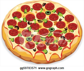 Illustration vector italian pizza vector clipart gg