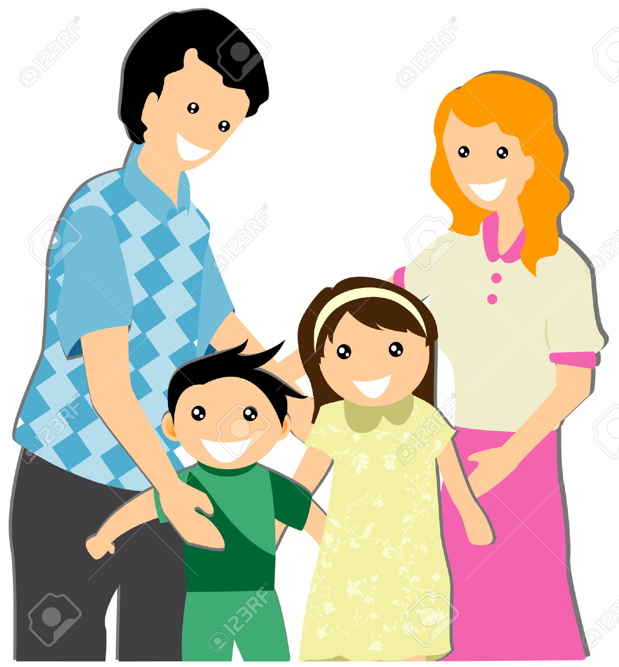 My family illustration royalty free cliparts vectors and stock