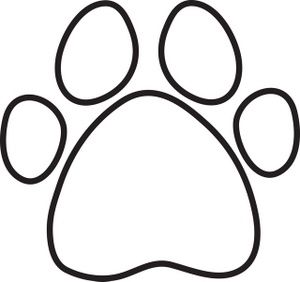 Paw print dog paw art on dog lover ts pet art and pet rooms