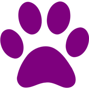 Pink paw prints free clip art clipart